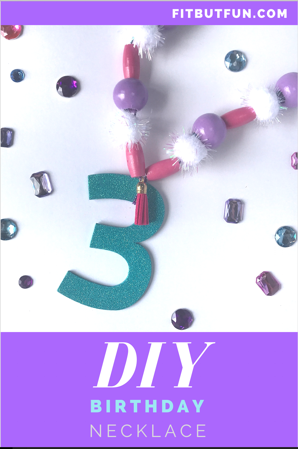 Bubble Gum Birthday Necklace SSDIY - Bubble Gum Birthday Necklace